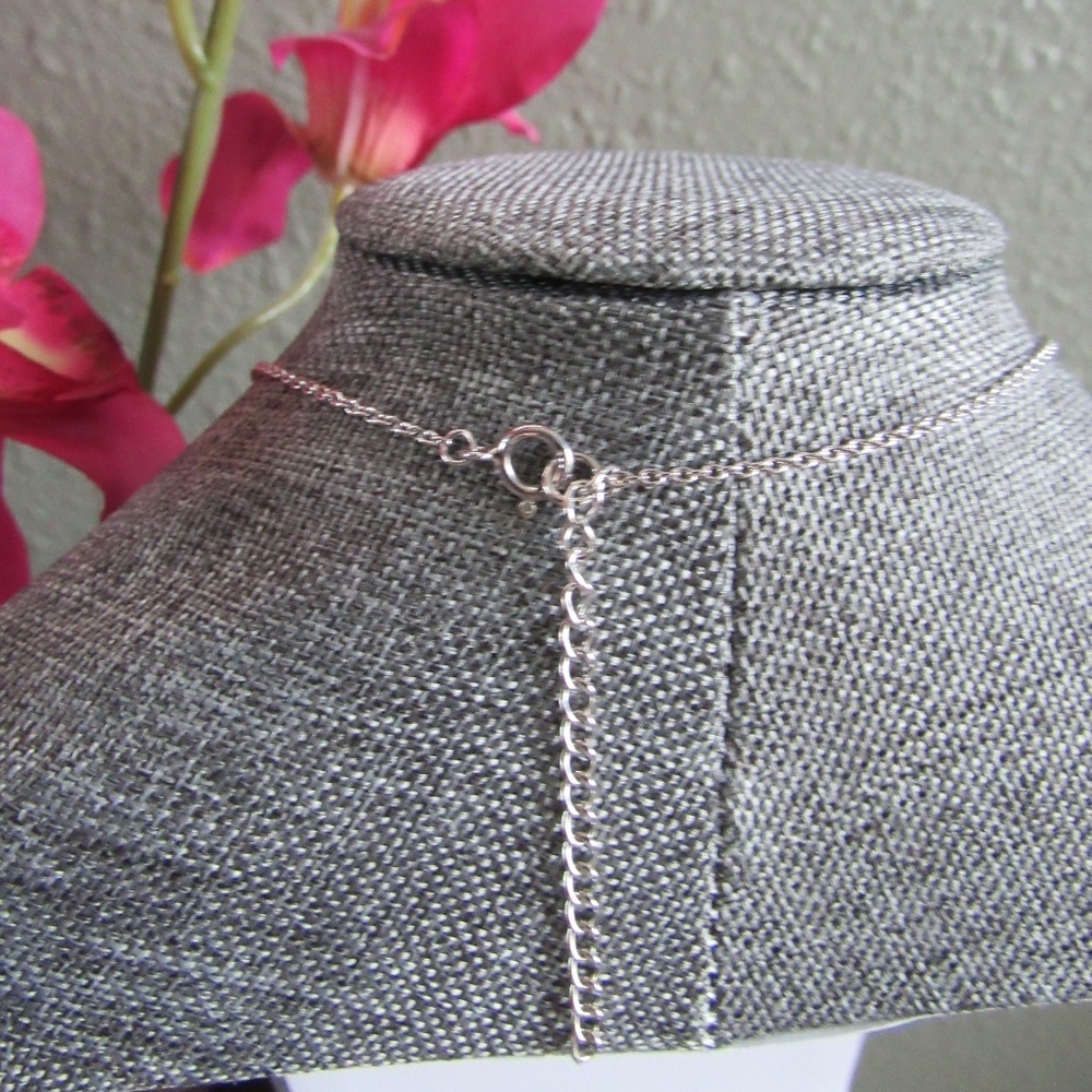 Checkered Purse Handbag Chain Necklace - Picture 8 of 8
